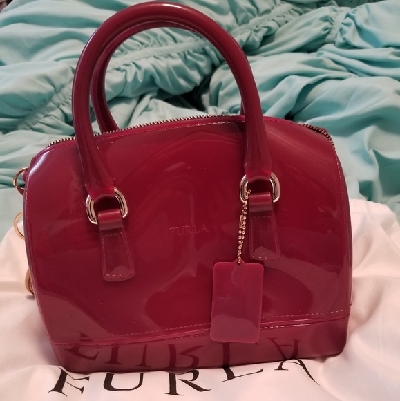 Handbags - Authentic Furla jelly bag in basque red